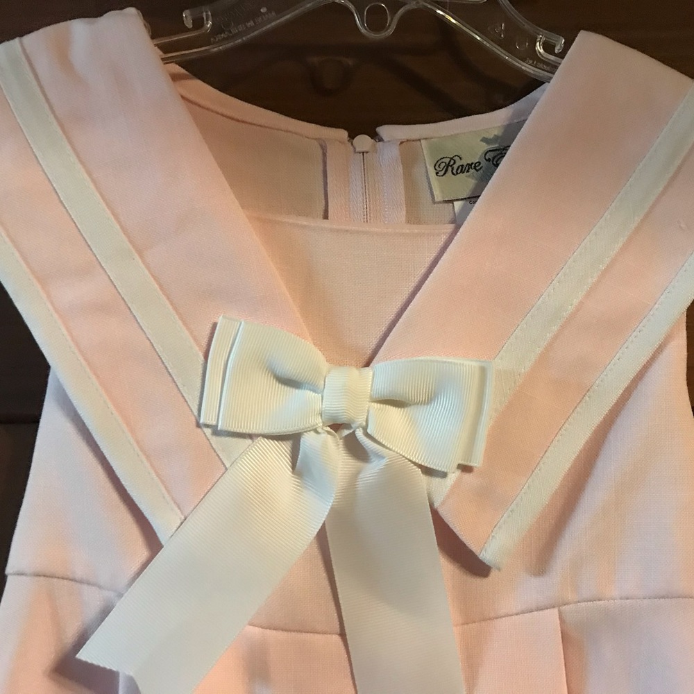 Pink Sailor Party Dress with matching purse.